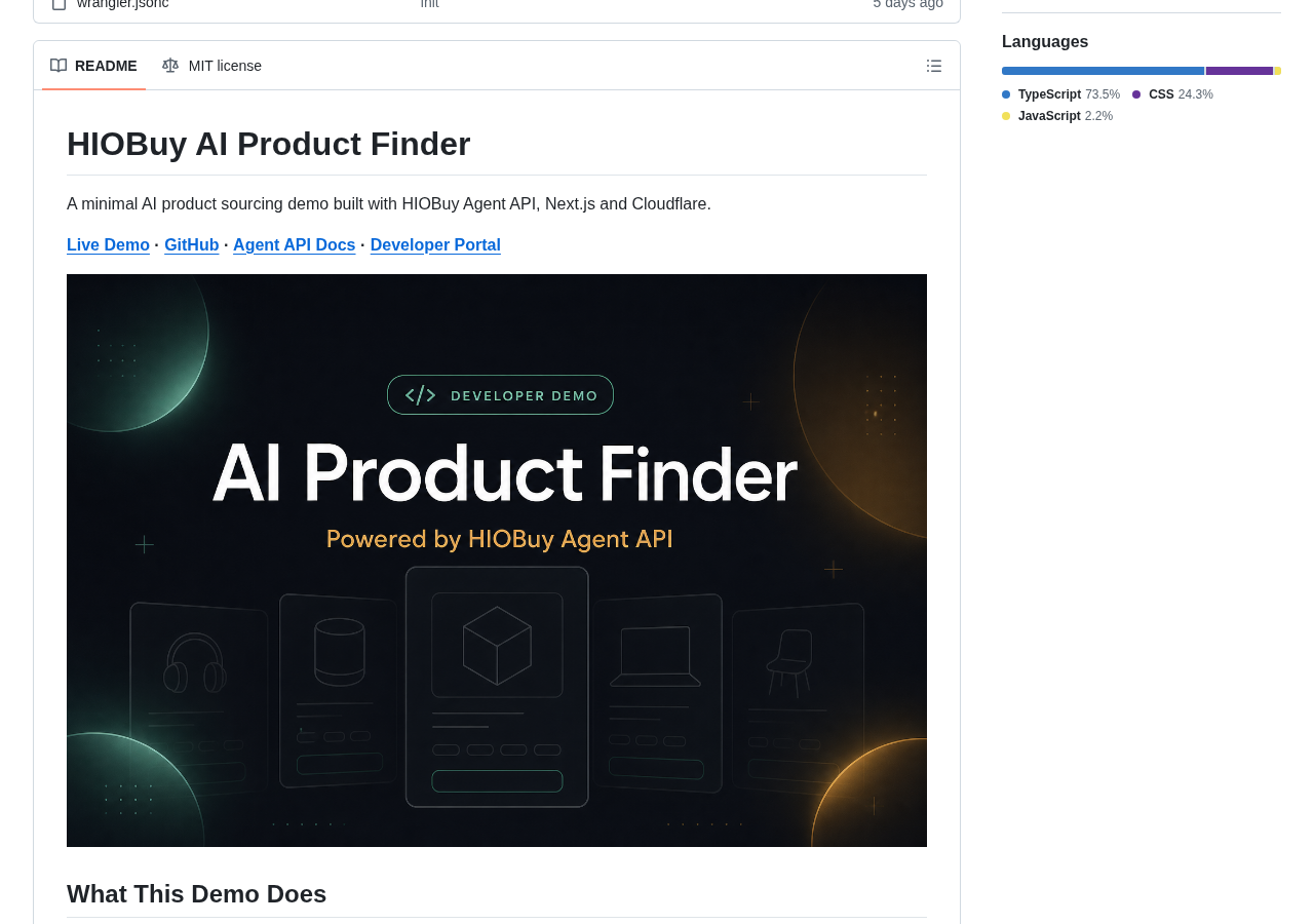 github.com/hiobuy/ai-product-finder README